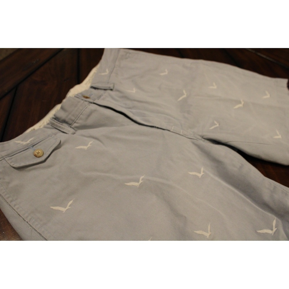 Polo Ralph Lauren Shorts Mens 35 Blue Slim GI Fit Embroidered Bird Chino 8 Inch